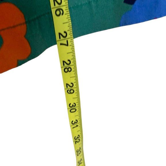 Hanna Andersson Green Floral Shirred Neck Short Sleeve Swing Dress Size 8 - Picture 7 of 7